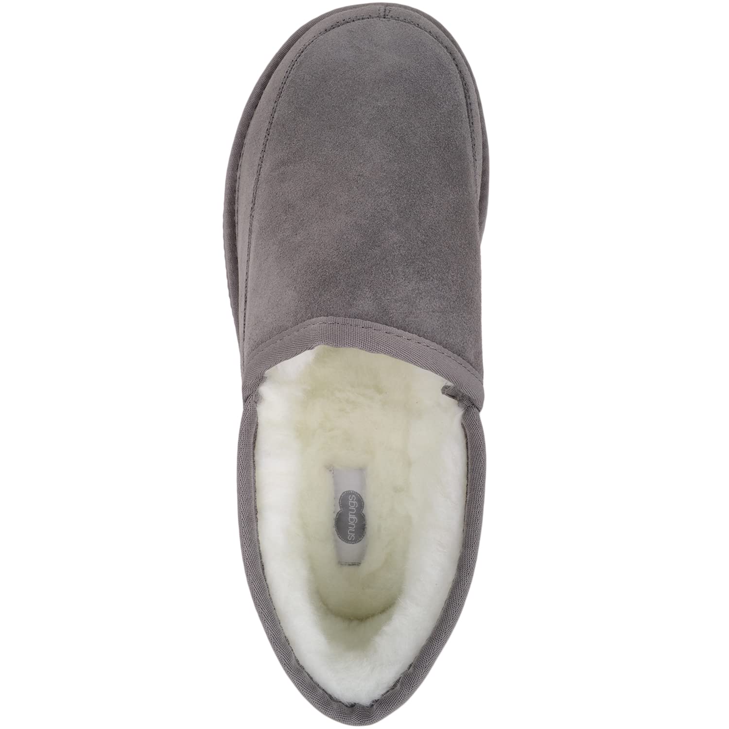 SNUGRUGS Suede with Wool Lining and Rubber Sole Zapatillas de Estar por casaUnisex Adulto