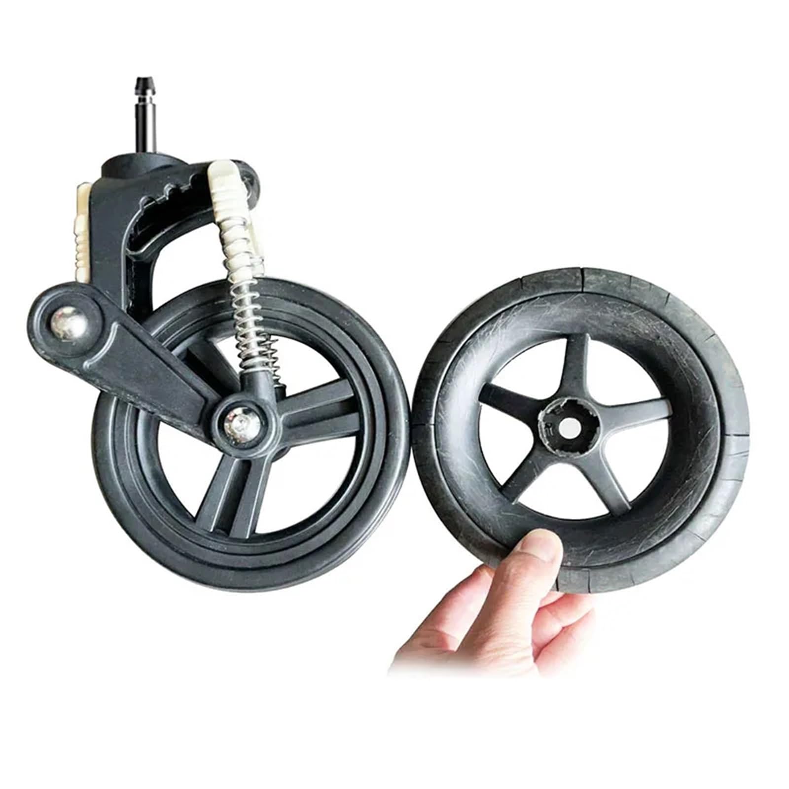 Baby Walker Wheels Replacement Front Wheel Replacement Kit for Bugaboo Cameleon 3, 6900ZZ Bearing EVA Type(2 Front Wheels)