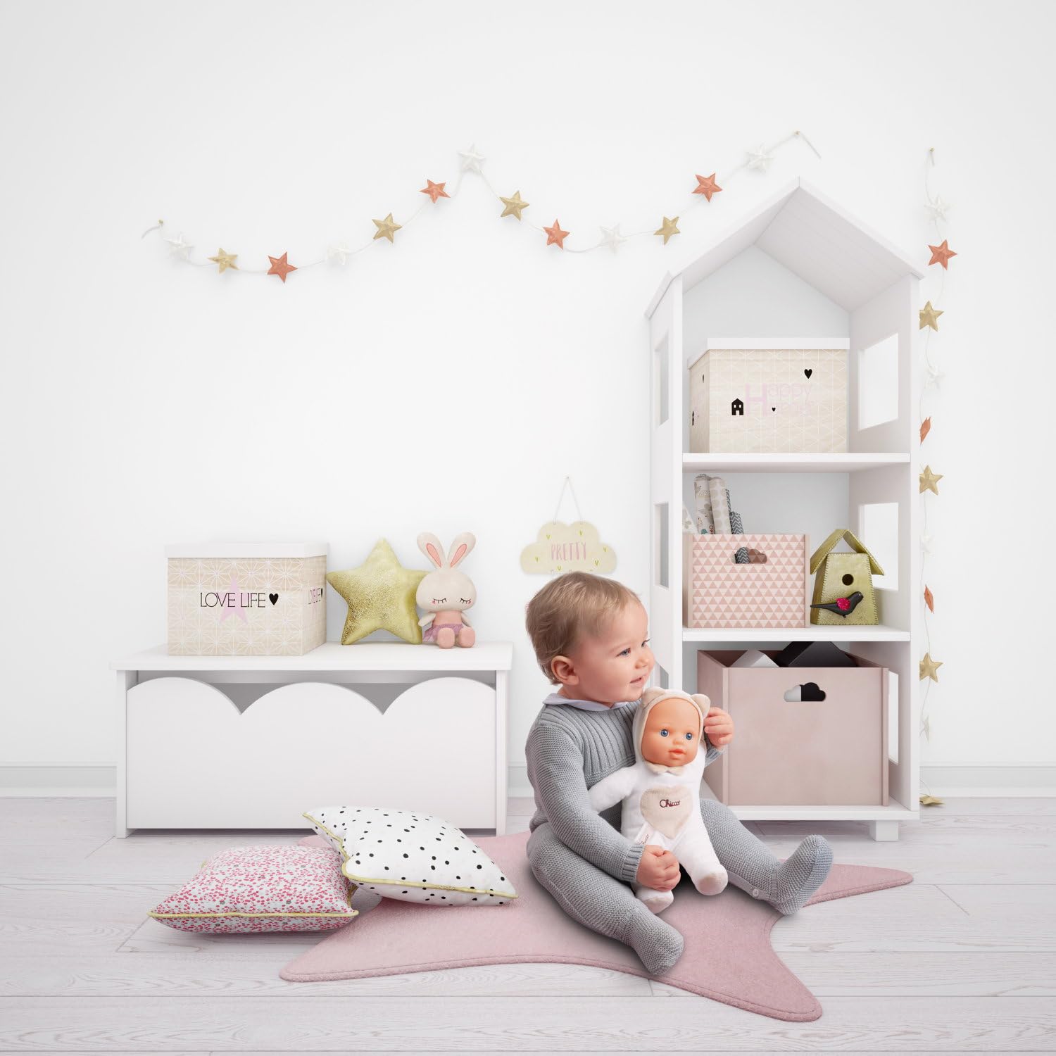 Chicco Jouet Ma Première Poupée, avec cœur Doux pour la Dentition, légère, Lavable en Machine, dès 0 Mois