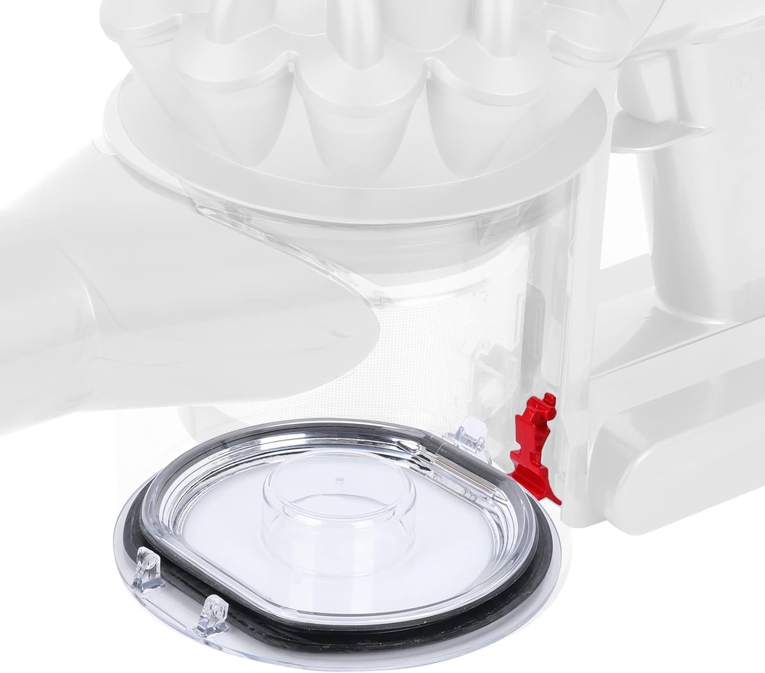 Dust Bin Base Lid + Locking Button Replacement for Dyson V7