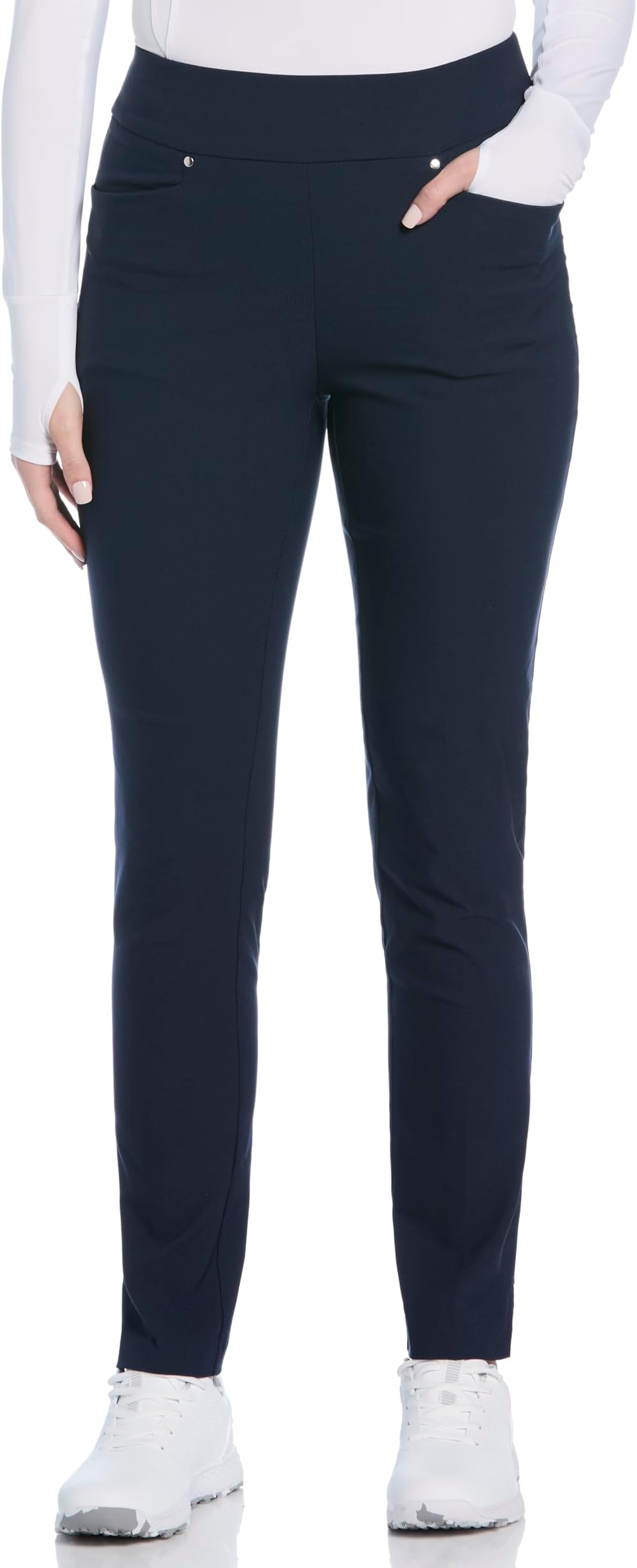 Women's Stretch Golf Pants with Pull-on Waist, 31" & 32" Inseams, Tummy Control, Moisture-Wicking, Sun Protection