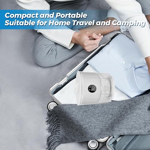 Miniatura 4 de Lavadora de ropa interior, calcetines portátiles para ropa, lavadora compacta inalámbrica, recargable, cubo doble, mini máquina de 2 litros, bañeras