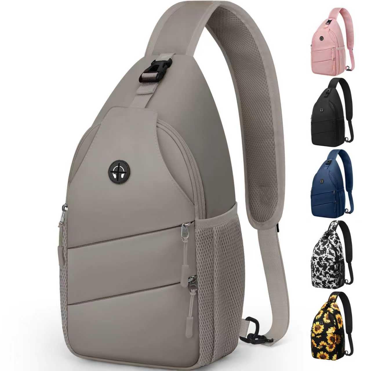 Crossbody Bags for Women Men Trendy Sling Bag Bakpack Casual Chest Bag with Convertible Shoulder Strap