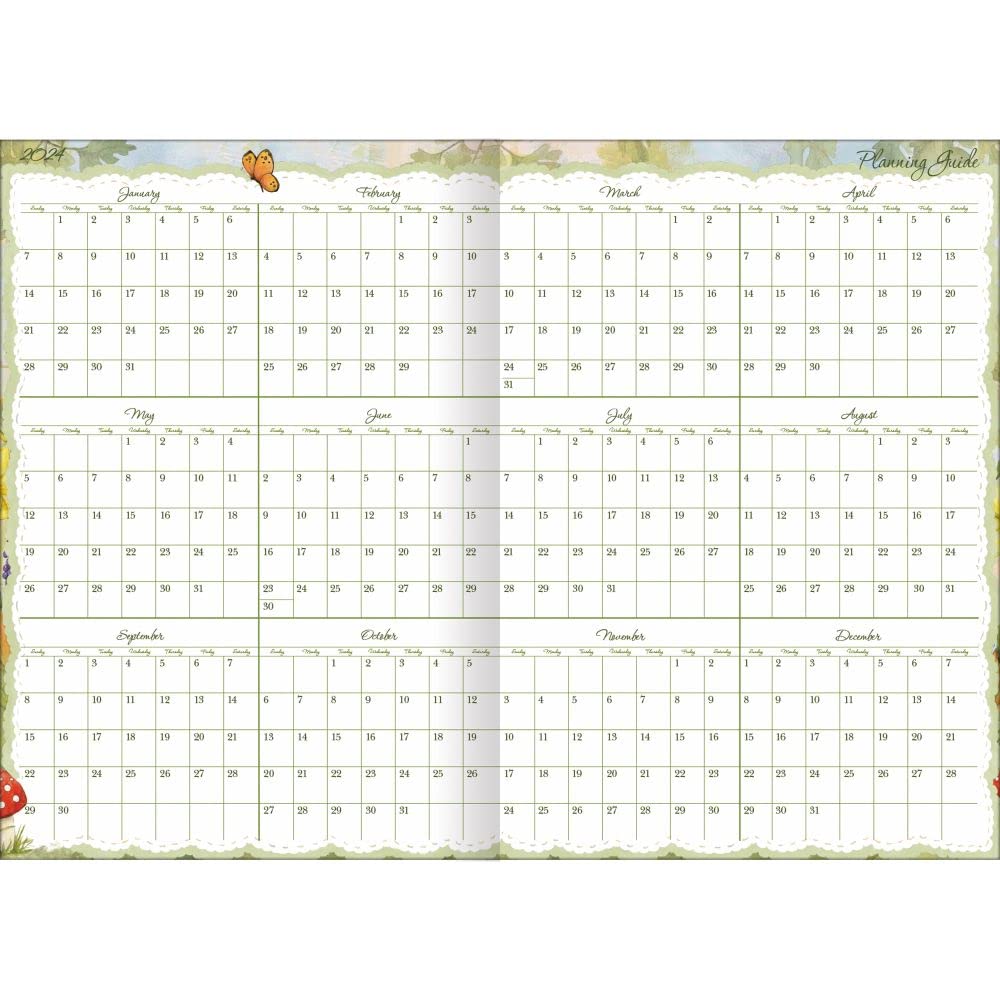 LANG Gnome Sweet Gnome 2024 Planner mensile (24991012126)