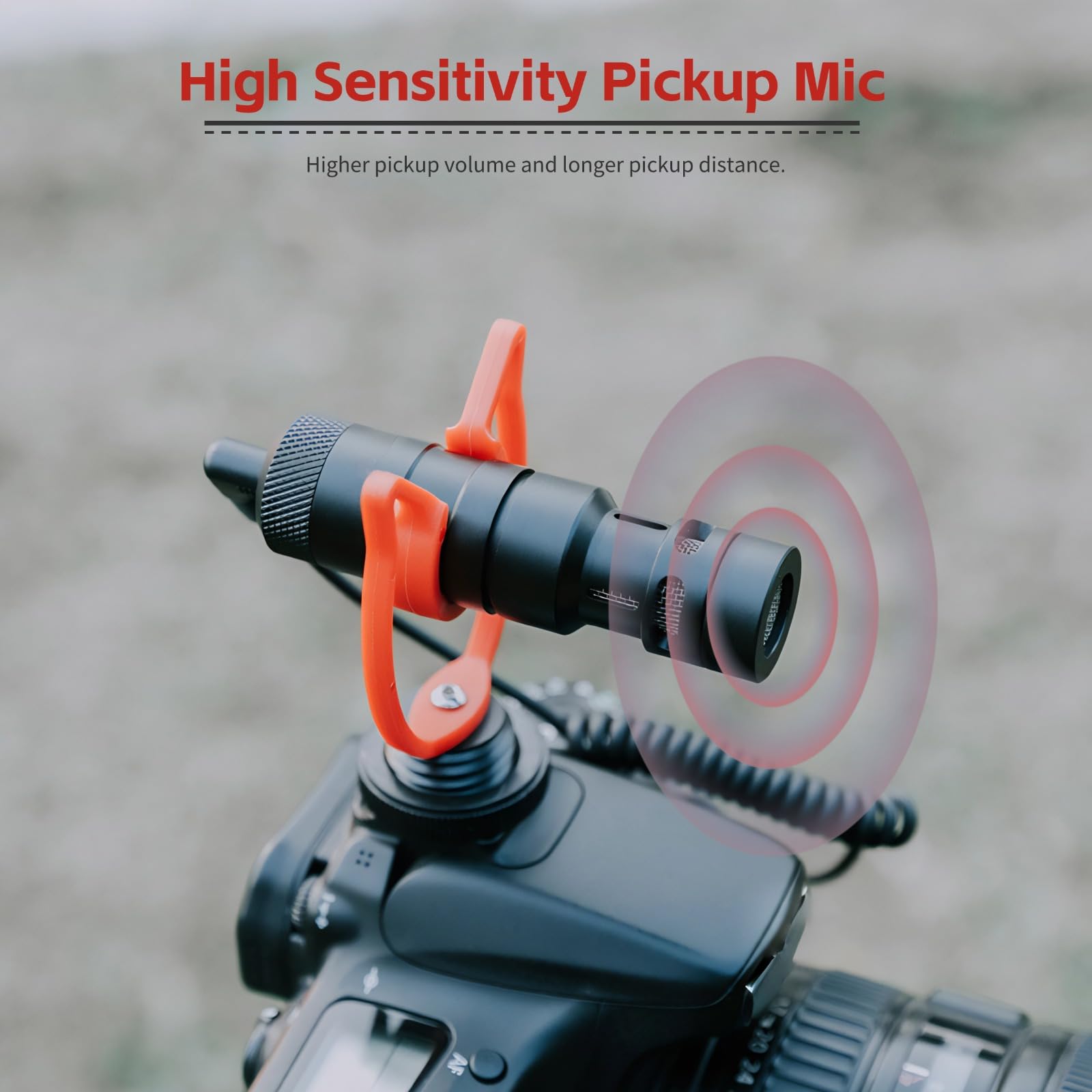 MIC10 - Mini microfono video a fucile per fotocamera, microfono universale da 3,5 mm per fotocamere DSLR, smartphone e computer, riduzione del rumore, microfono a condensatore ad alta sensibilità con