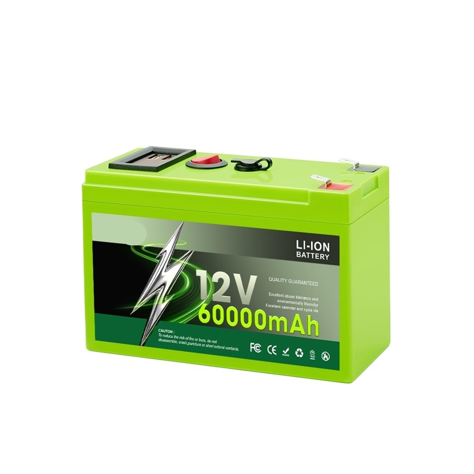 Grande for Esterni A Ciclo Profondo Da 12 V, Accumulo Di Energia Da 150 Ah | Di gestione del circuito integrata, adatta all'alimentazione off-grid e a molteplici apparecchiature(150Ah plus charger)