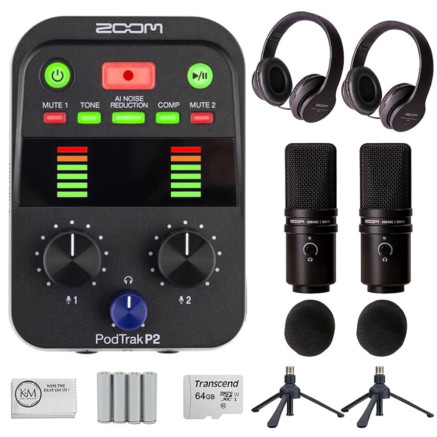 Zoom PodTrak P2 USBインターフェース Zoom PodTrak P2 USB Mic Recorder | Sweetwater