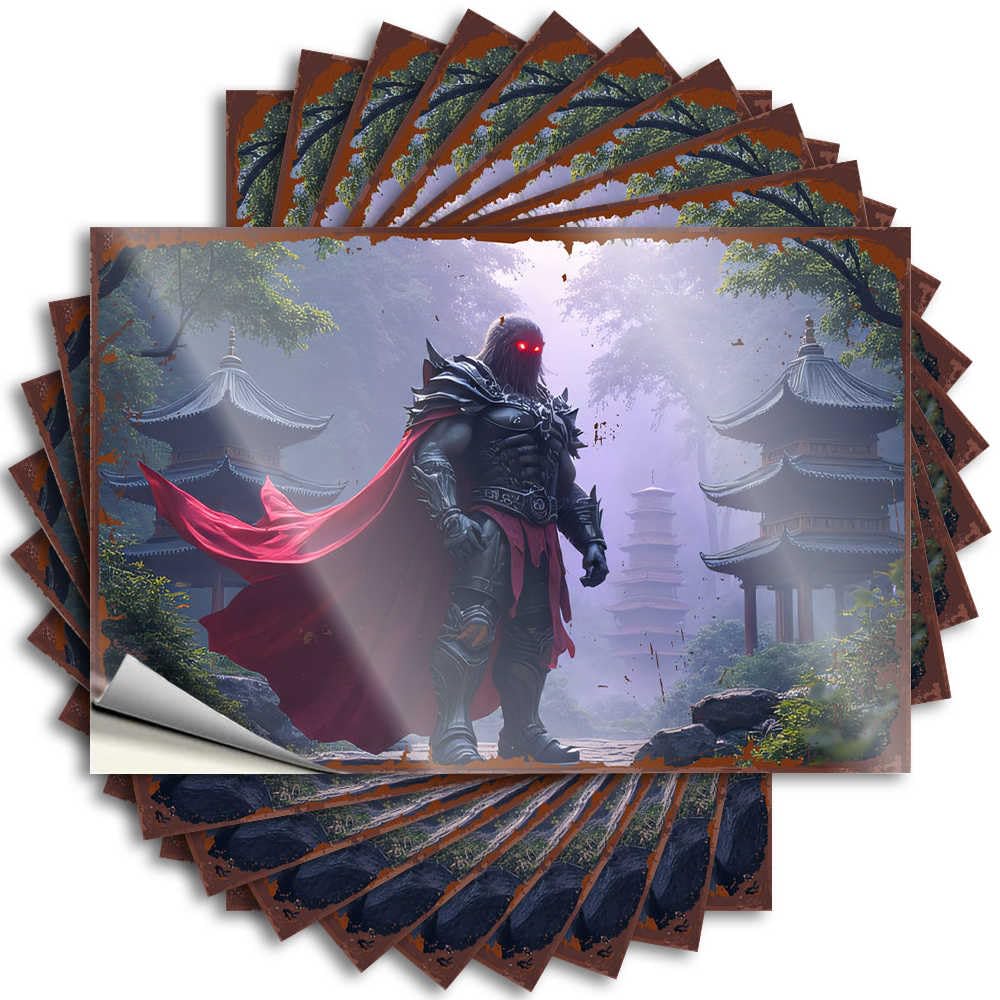 At Home Decor Tumbler Saying | A Dwarven Warrior in A Misty Asian Landscape Good for Teen Decor(8X12CM)
