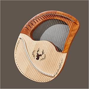 Amazon.com - Lyre 27/32 Strings Lyre Harp Solid Wood Mahogany Lyre Harp ...