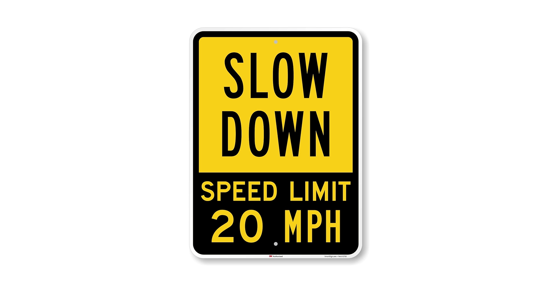 Amazon.com: SmartSign 24 x 18 inch “Slow Down - Speed Limit