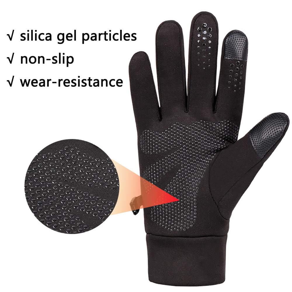 Guantes Baceyong para hombre, guantes de conducción, equitación, pesca, escalada por tiempo frío, guantes térmicos impermeables y cortavientos guantes para mujer, guantes impermeables de invierno