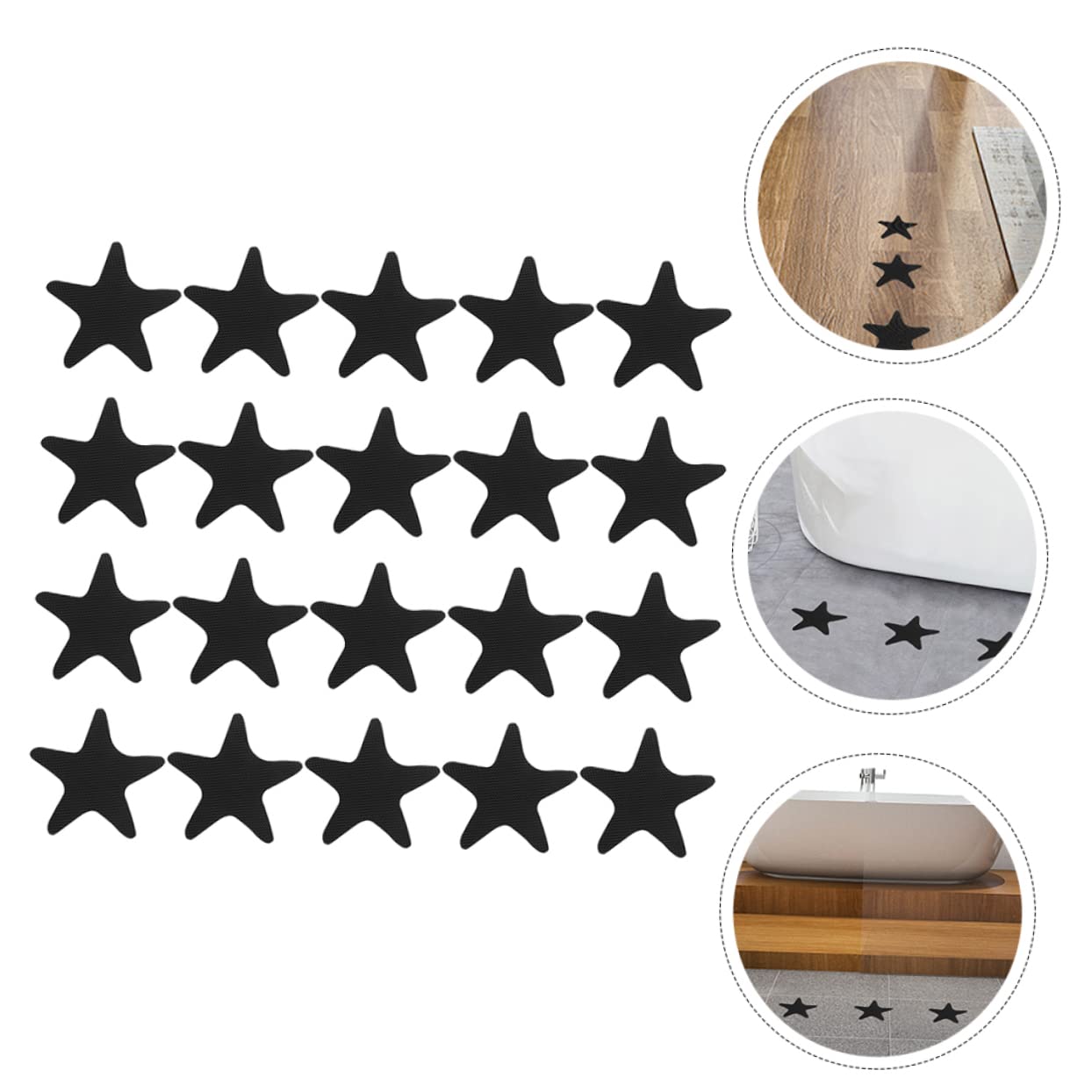 MAGICLULU 3 Juegos Baño Pegatinas Antideslizantes Tiras Anti Baño Calcomanías De Bañera Adhesivos para Bañera Prevención De Resbalones Etiqueta del Piso Pegatina para Ducha Mañana 40 Uds * 3