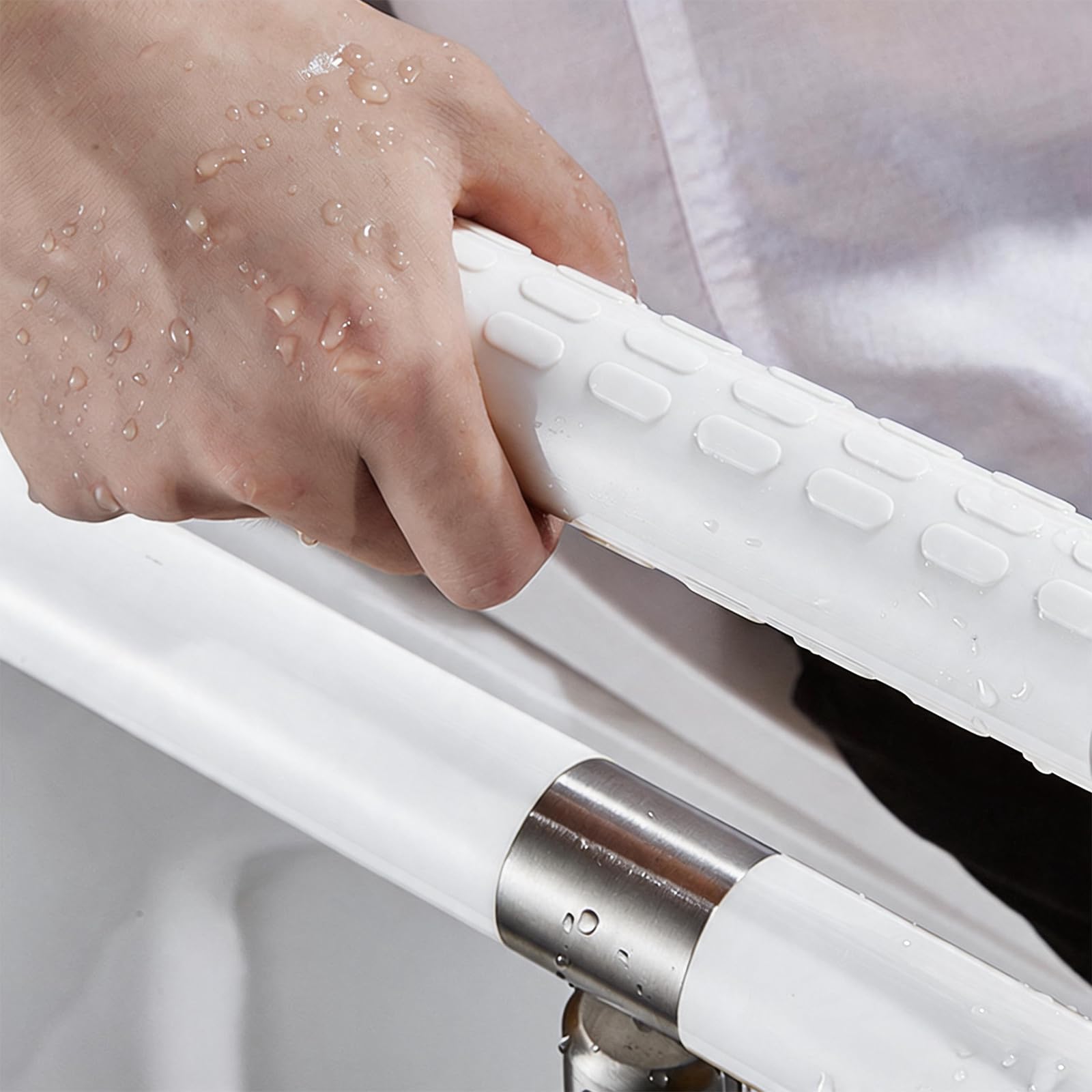 Barra de Apoyo Baño, Mango de movilidad para la Bañera, Baño (75cm) | Baranda de Baño, SUS 304 mango de seguridad antideslizante con fluorescencia para baño, bañera Antideslizante Durable