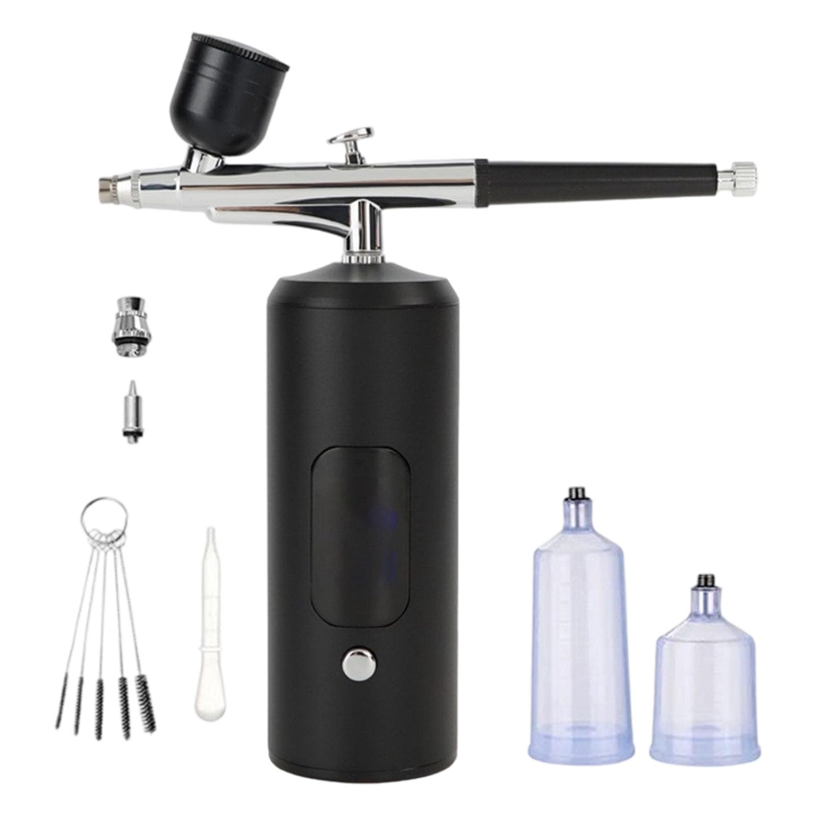 Jazuaiao Efficiency 7.4V Sprayer Set Aluminum Alloy Body Suitable for Skin Rehydration and Decorative Artwork Airbrushing Sprayer for Skincare and Art