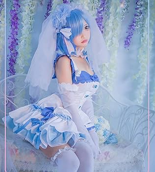 Amazon.co.jp: Lexx_cosウィッグ付き リゼロ レム ラム コスプレ
