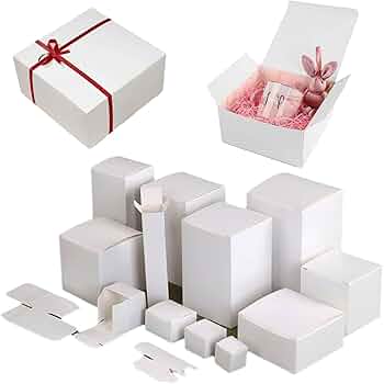 ギフトボックス 中 白ver フルセット Amazon.co.jp: BENECREAT 12個セット（10x10x5cm）クラフト紙