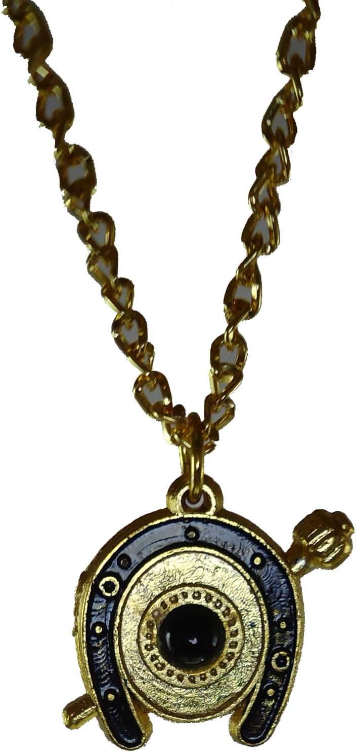 Resin Metal Shani Yantra Gold Locket Religious Jewellery for Men and Women