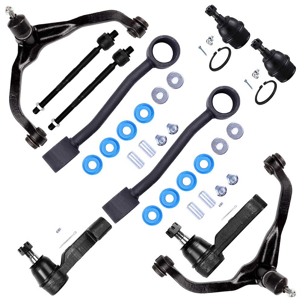 SCITOO 10-PC SET Suspension Kit For Dodge Nitro For Jeep Liberty Front Sway Bar End Link,Inner Tie Rod End,Lower Ball Joint,Outer Tie Rod End,Upper Control Arm And Ball Joint