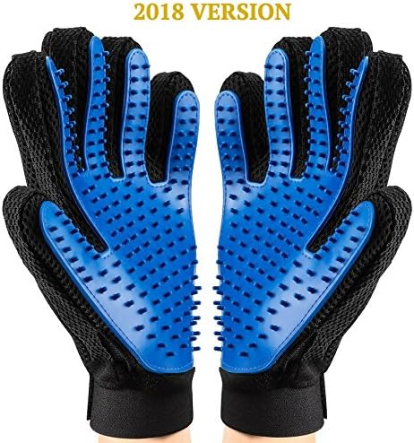 Wise Pet Owners Pet Grooming Gloves for Cat and Dog Shedding Glove | Pet Hair Remover Brush | Dog Brush | Pet Grooming Gloves 1 Pair Left and Right Hand