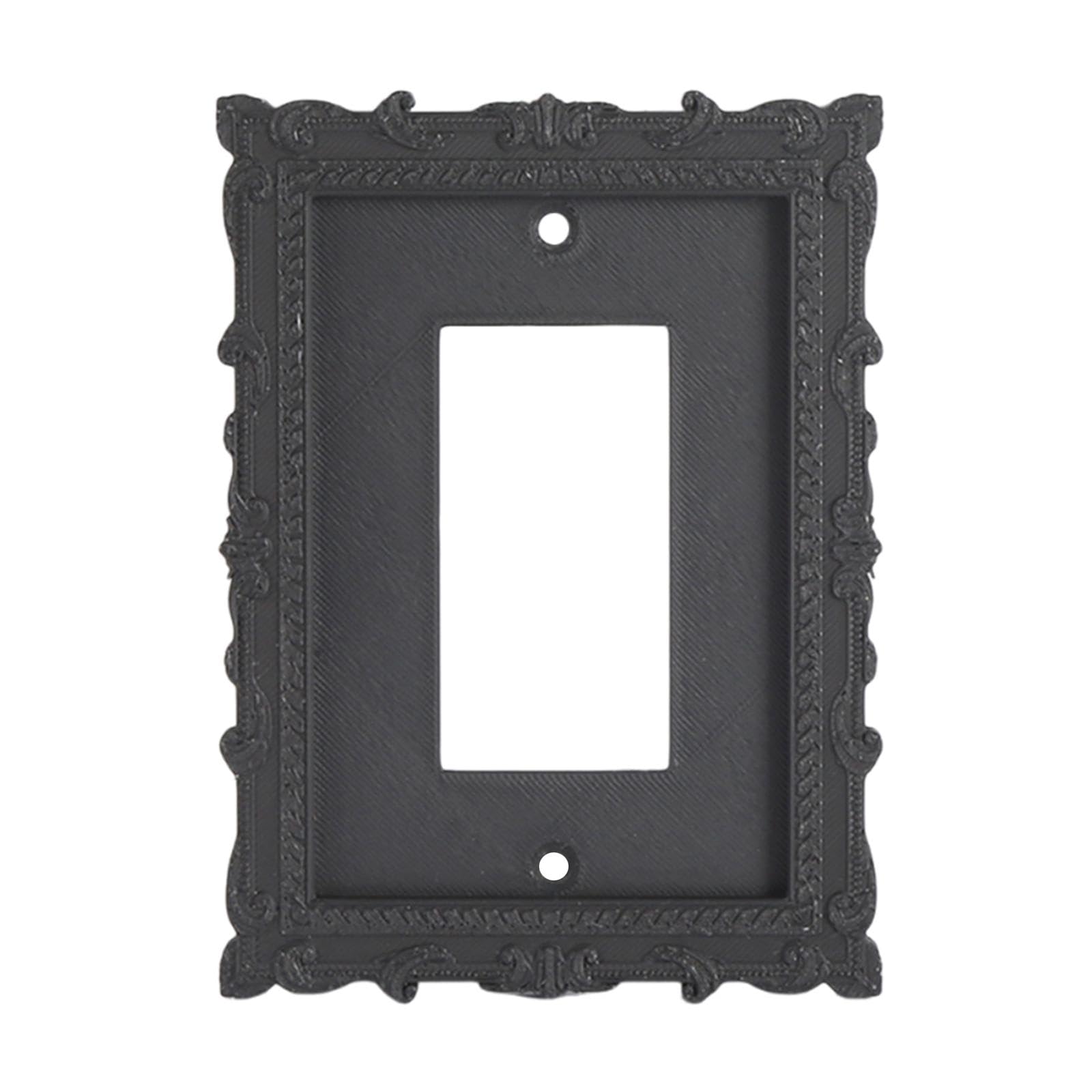 Placa de interruptor clásica y placa de cubierta decorativa de PLA