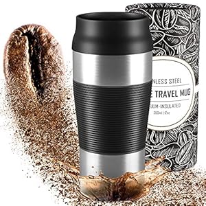 Thermosbeker Koffie To Go, Geïsoleerd & Lekvrij – BPA-Vrij, Vaatwasmachinebestendig | Dubbelwandige Isolatie Coffee & Thee RVS Reisbeker Mok, Herbruikbare Thermo-Beker Vrouw Man | Travel Mug Tumbler