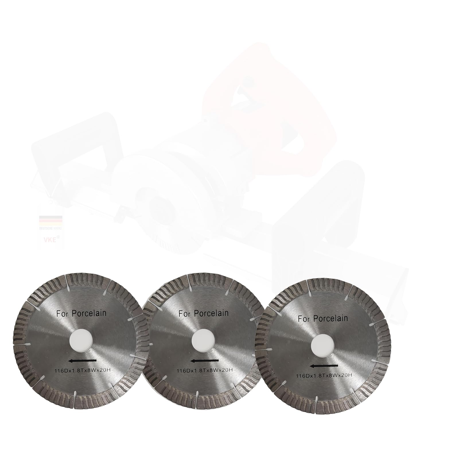 VKE Eléctrica Cortadora de Azulejos | Cortadora de Azulejos (Sólo se Incluyen Cuchillas de Repuesto 3PCS)