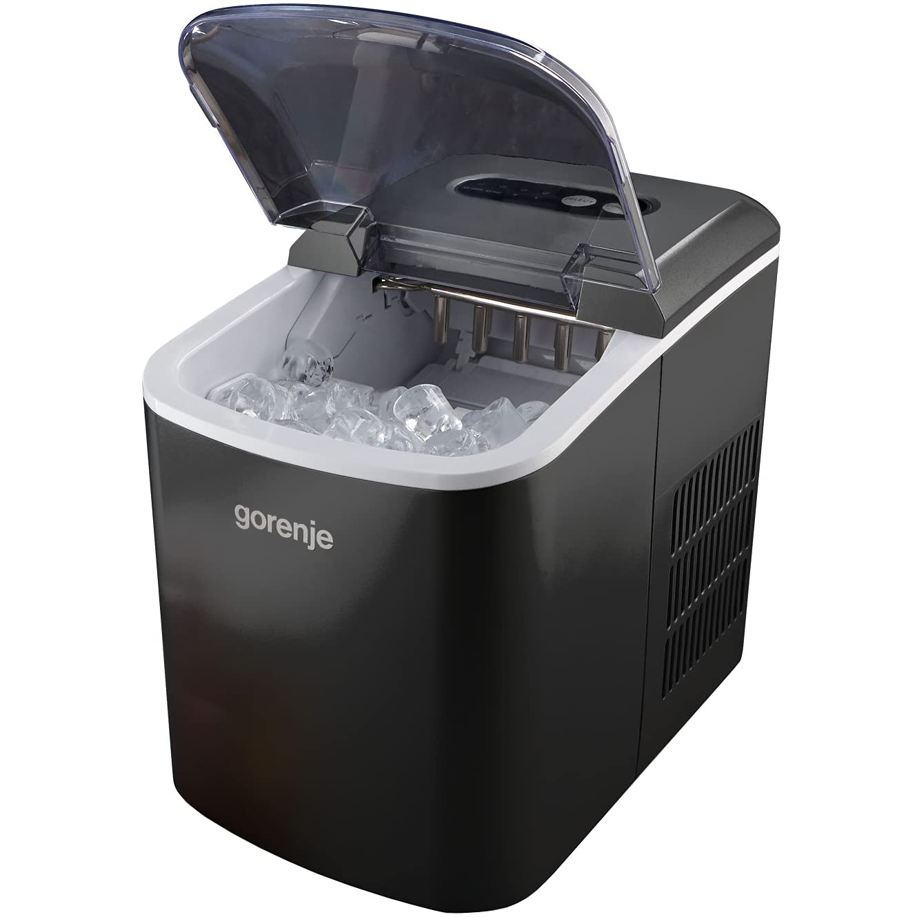 Gorenje IMC1200B - Máquina para cubitos de hielo (9 minutos, apta para cubitos de hielo pequeños y grandes), color negro