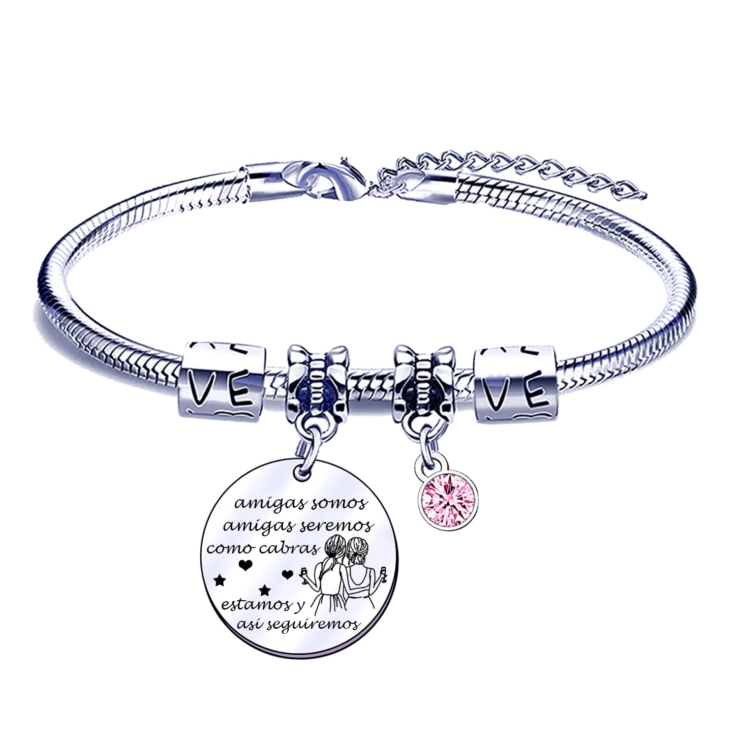 POIUYTREPulsera Amiga Regalo de Amiga Regalo Amiga Cumpleaños Navidad Regalo de Graduación Regalos para Amigas Regalos Originales para Amigas Pulsera de Mejor Amiga