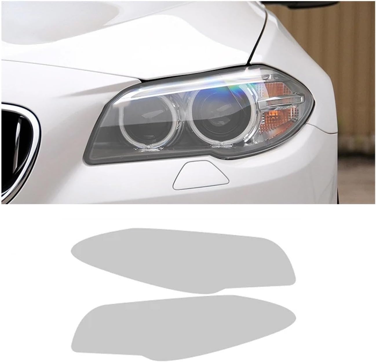 SamLng Car Front Light Film for 5 Series F10/F11 2010-2016 Car Headlight Protective Film Car Front Headlamp Protection Film car Lights Film Headlight Anti-Scratch Non-Yellowing Protective Film