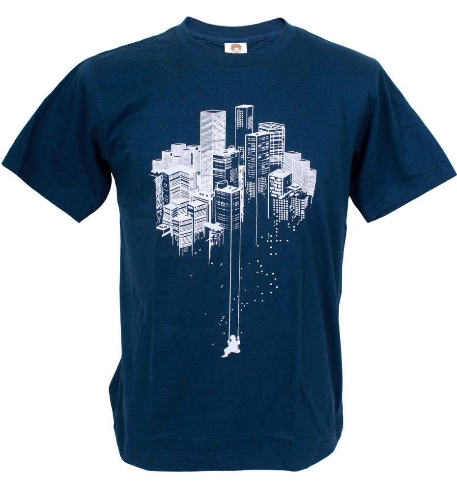 Tshirtmystyle- Kid swing Town Novelty Man T-shirt