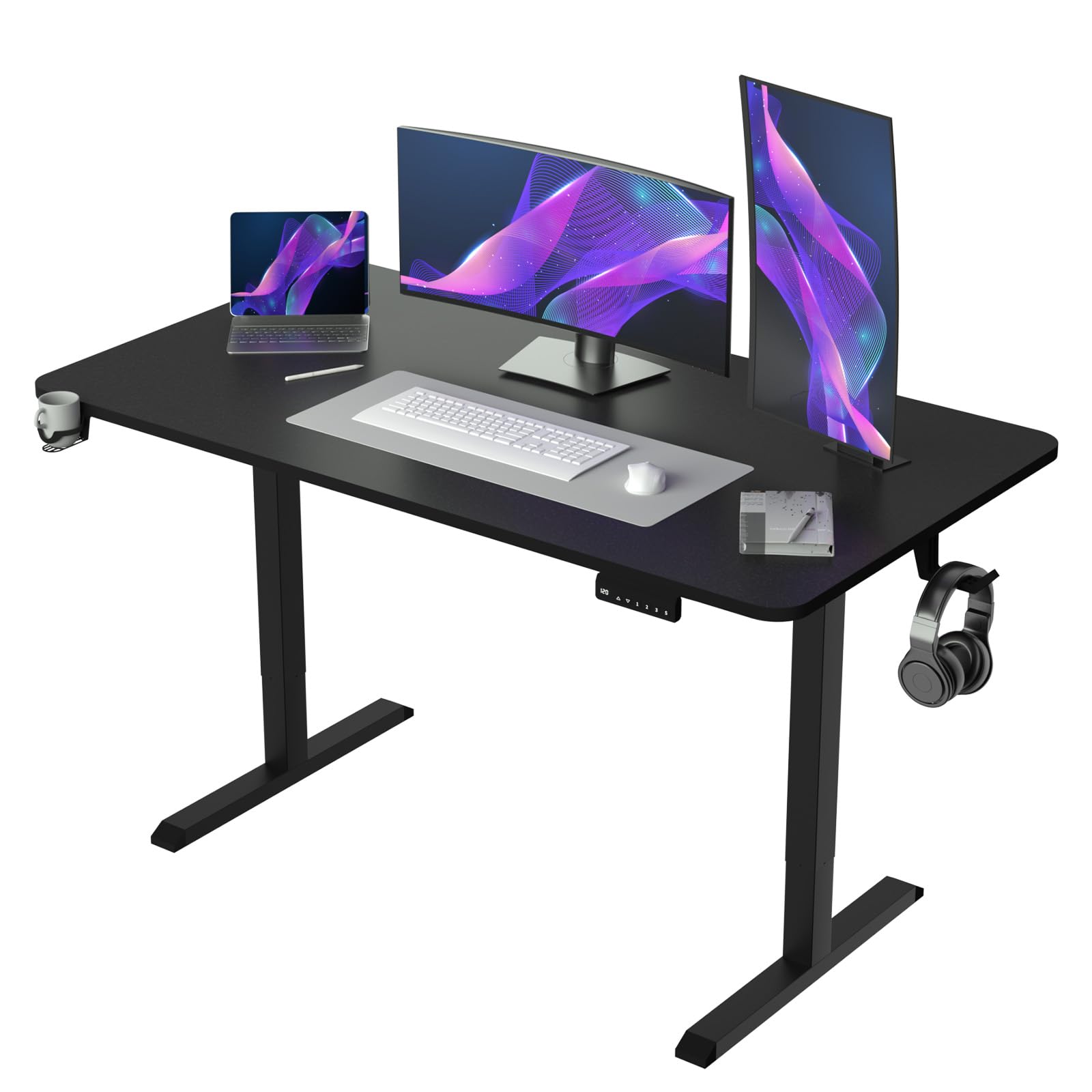 Electric Standing Desk with Whole Piece Board, 140x60cm(55x24