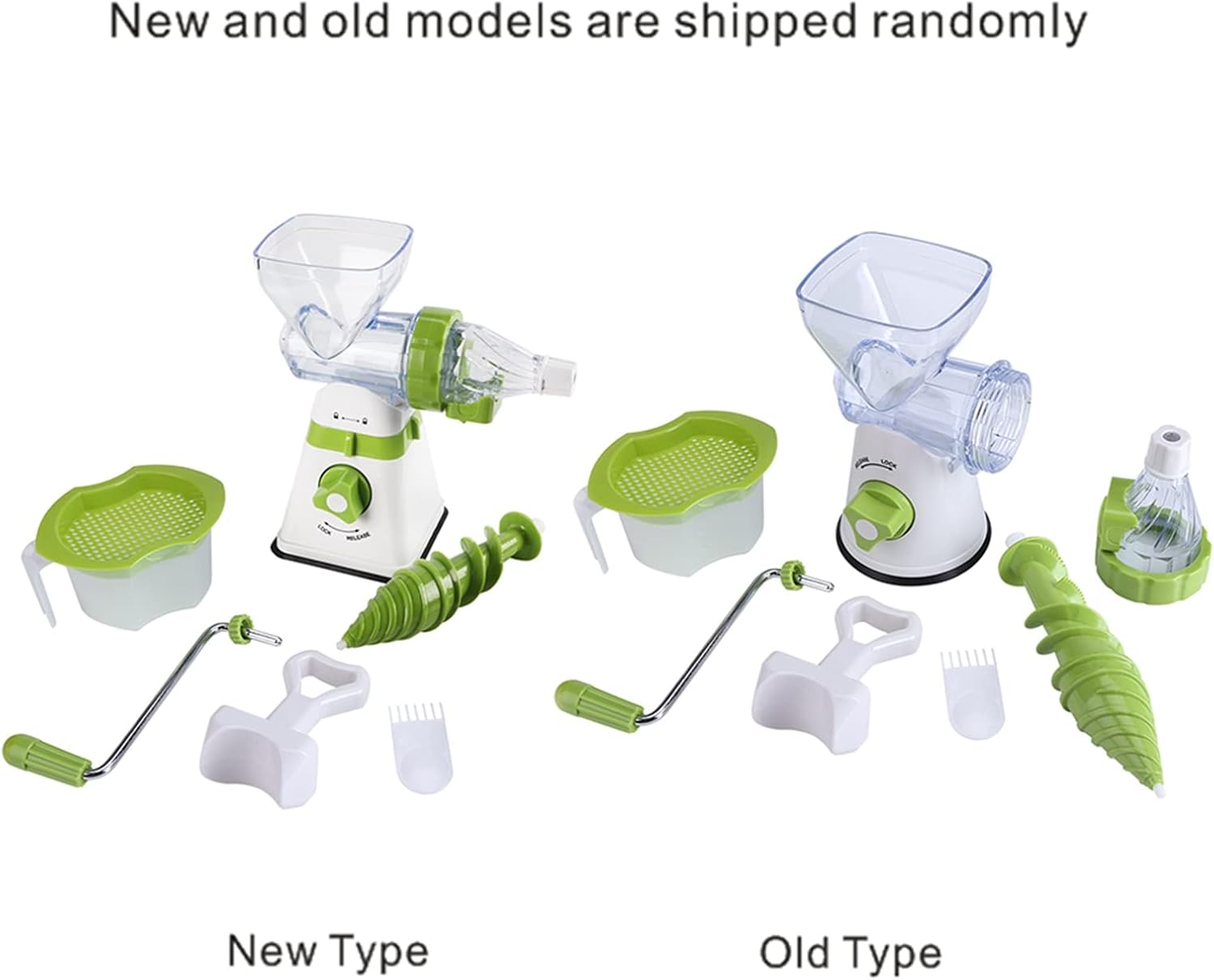 Manual Juicer Fruits Juicer, Plastic Detachable Parts Juice Leftovers Separation Juicer Machine for Traveling, Camping, or Any Time You Need Juice