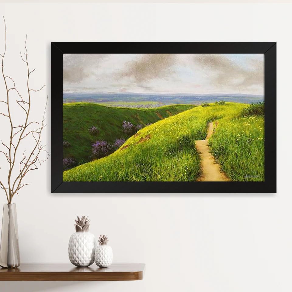 GADGETS WRAP Printed Photo Frame Matte Painting for Home Office Studio Living Room Decoration (14x11inch Black Framed) - Crafton Hills