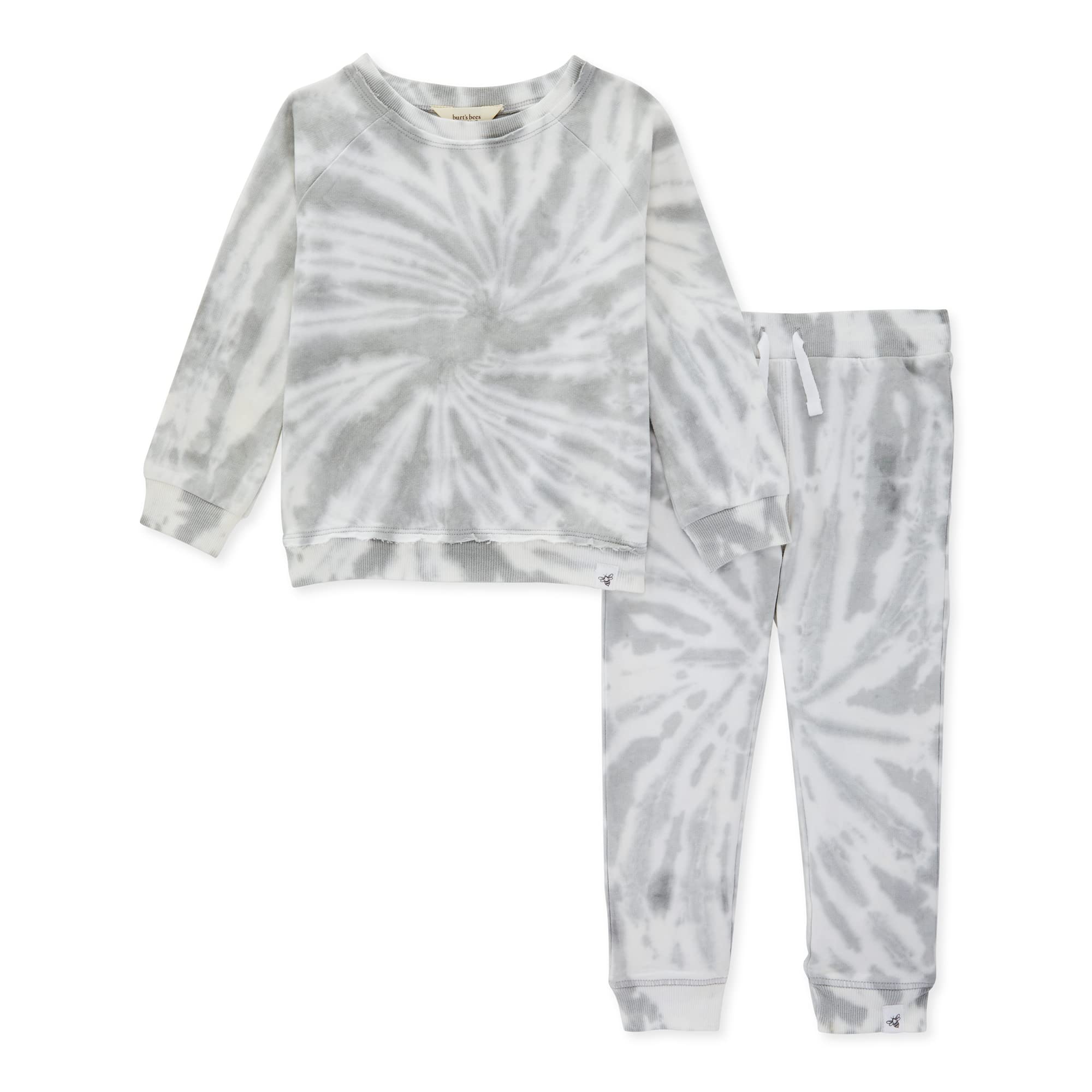 Burt's Bees BabyUnisex Baby Sweatshirt and Jogger Pant Set, Top & Bottom Outfit Bundle, 100% Organic Cotton