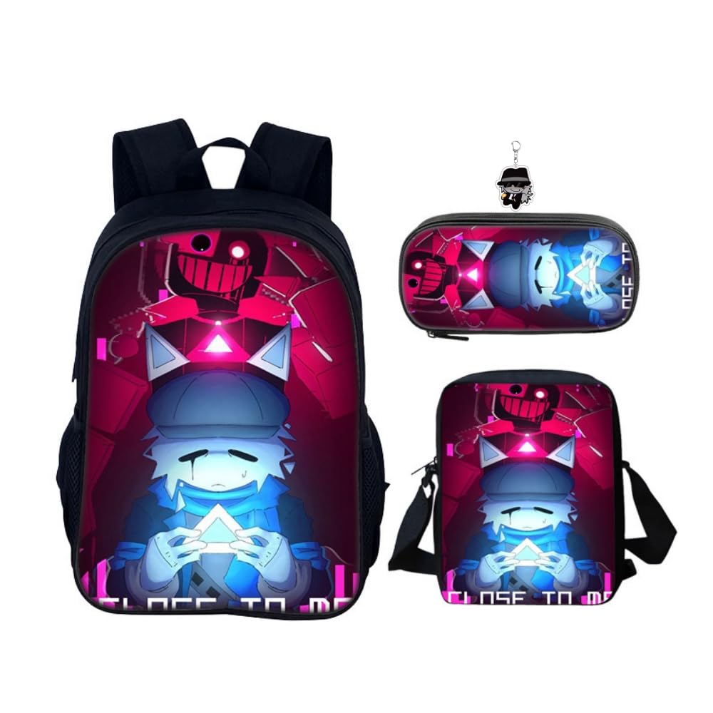 Sac à dos de jeu d'anime léger à impression 3D pour le collège - 8