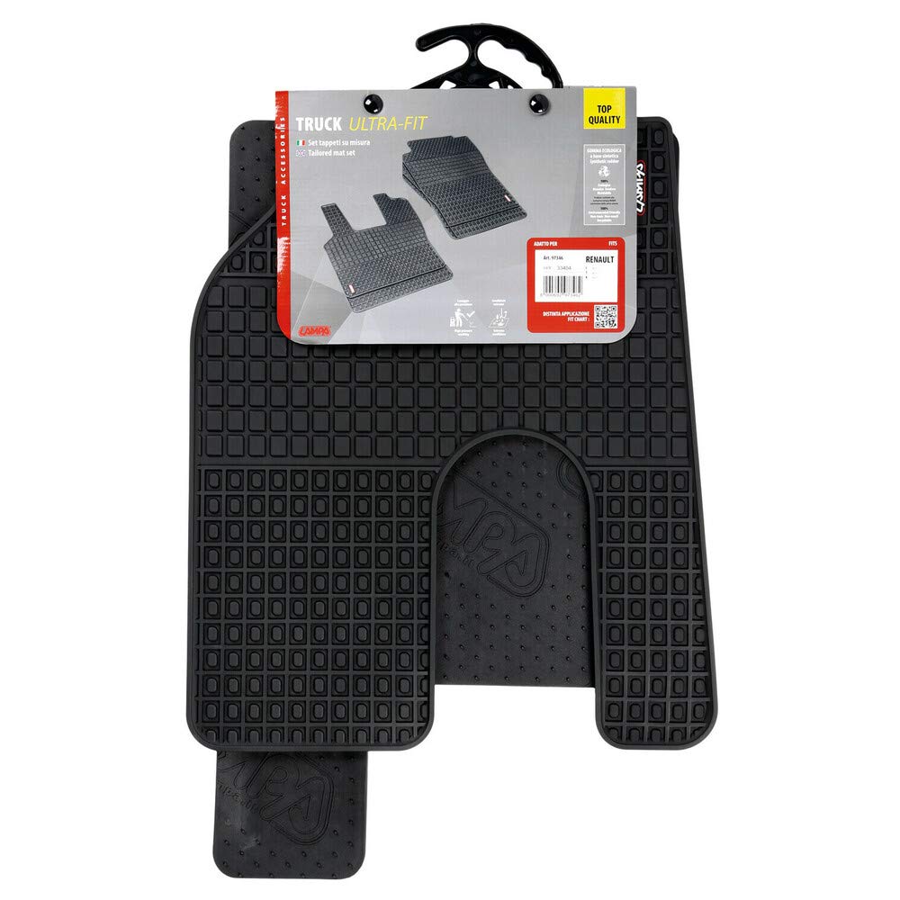 LAMPA 97346 Alfombrilla de Goma negro Compatible con RENAULT TRUCKS C K T