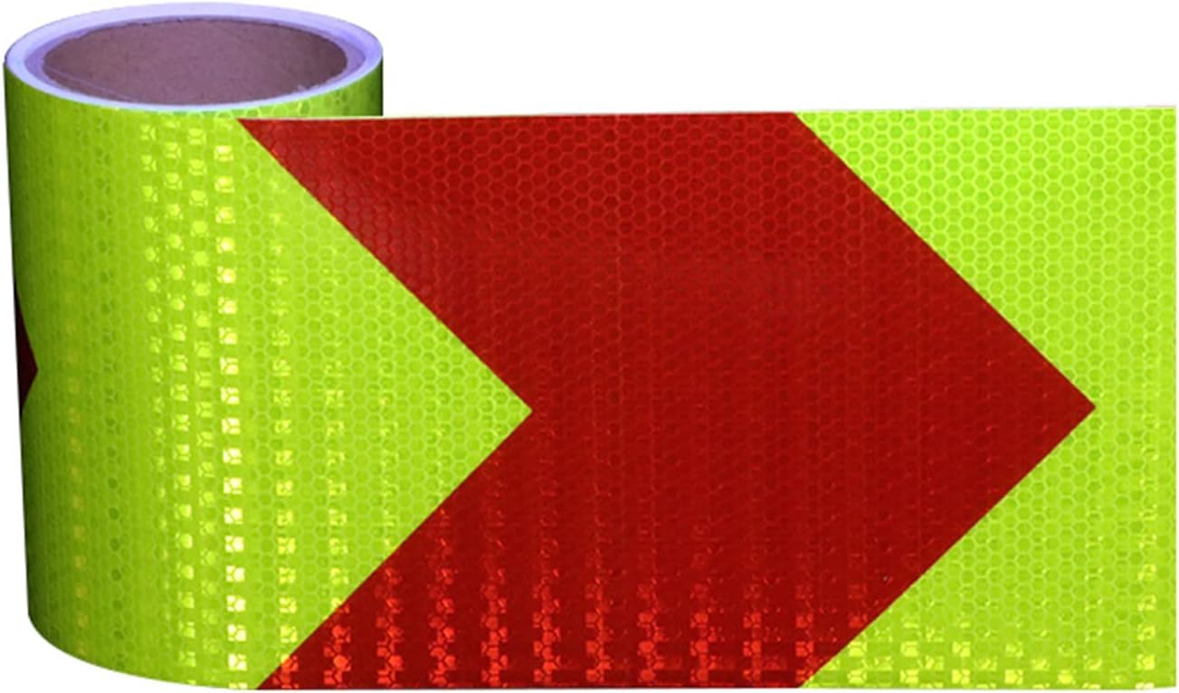 Taśma odblaskowa bezpieczeństwa Samoprzylepna taśma odblaskowa wielokolorowa 3 metry x 15cm(Green Red)