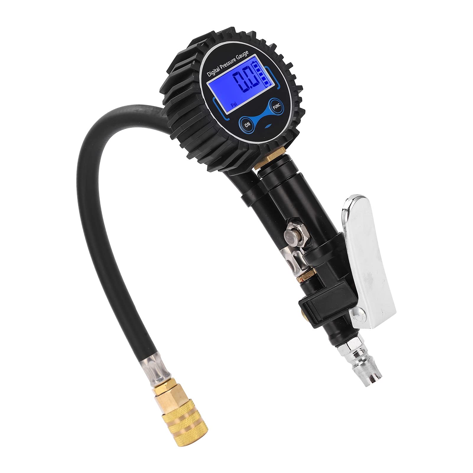 Manometro per pneumatici, display digitale LCD, monitoraggio della pressione 'aria, con funzioni di sgonfiaggio e gonfiaggio, per auto, motocicli, camion piccoli e medi, i
