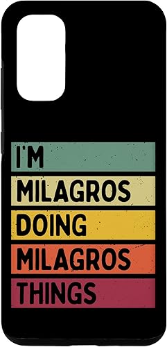 Galaxy S20 I'm Milagros Doing Milagros Things Funny Personalized Quote Case disponible en Yaxa Venezuela