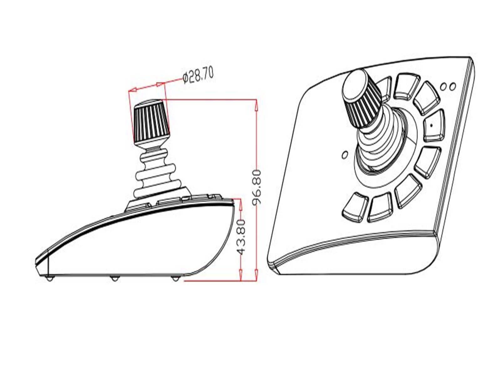 Joystick przemysłowy Hall, SMC71L Klawiatura stacjonarna CCD Instrument do kontroli wizualnej, Sprzęt automatyzacji przesiewania optycznego