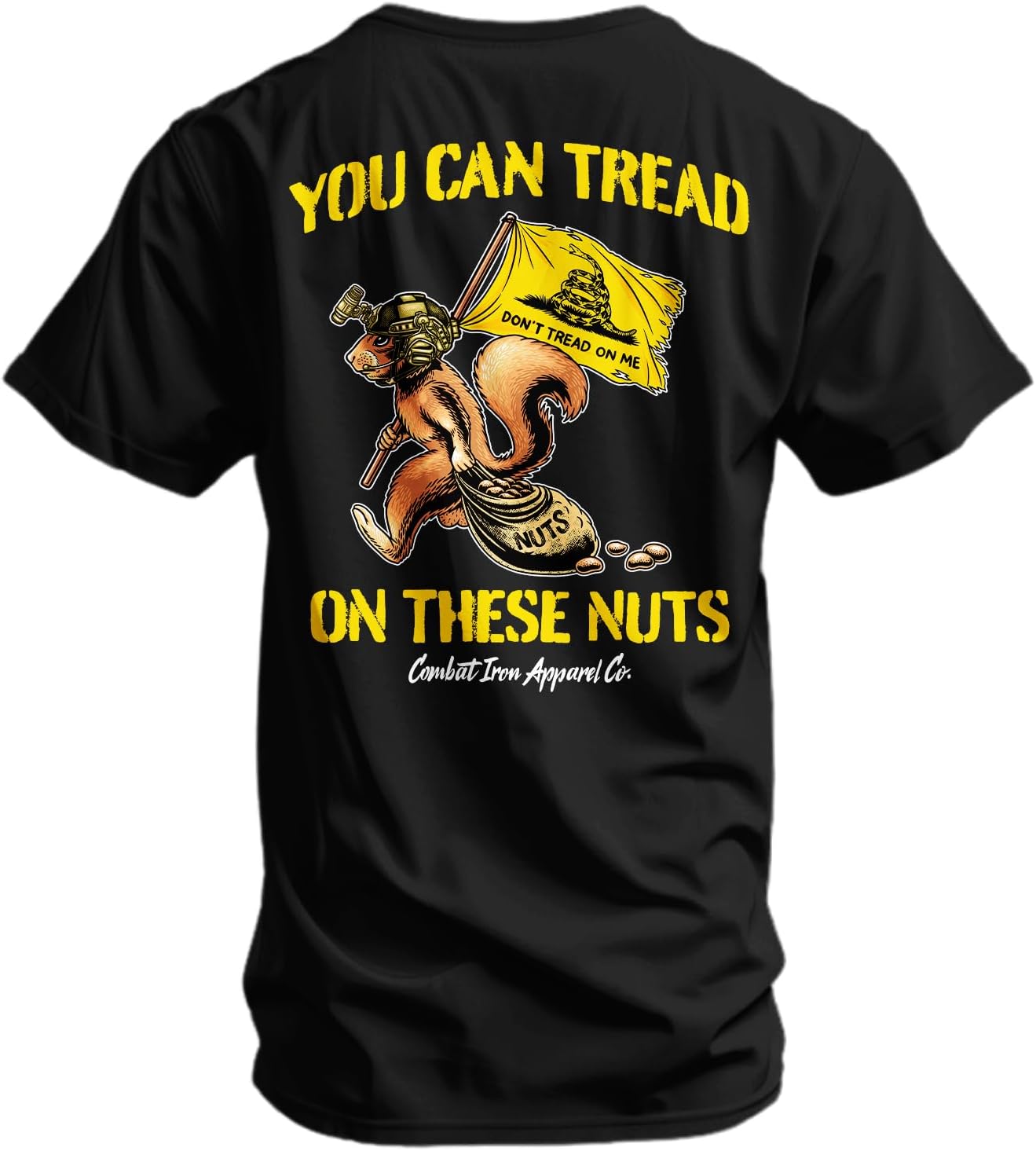 Combat Iron Men’s Graphic Short Sleeve T-Shirt | You Can Tread on These Athletic Mens Novelty Tee