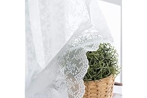 Pure White Lace Curtains: Vintage Charm for Your Windows