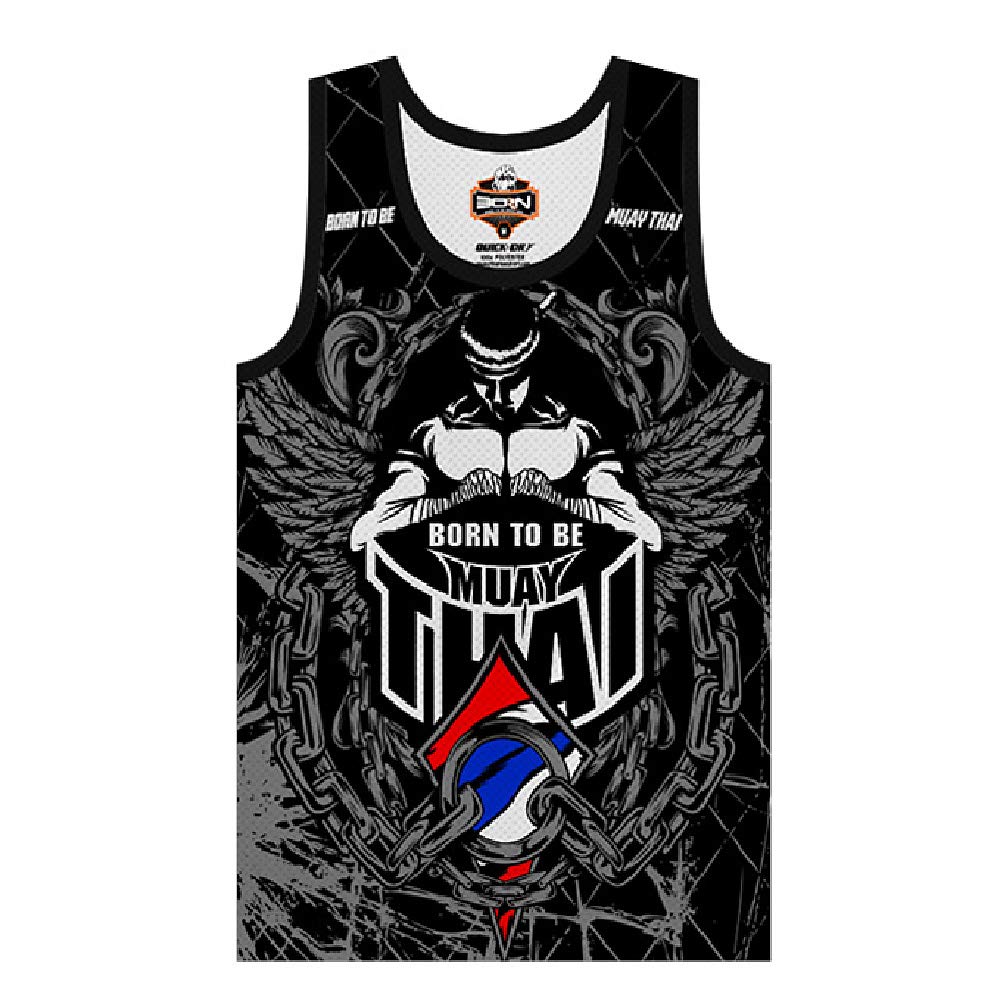 Sleeveless Muscle Shirt Martial Arts Gym Trunks Kick Boxing Running Training for Men Kids.