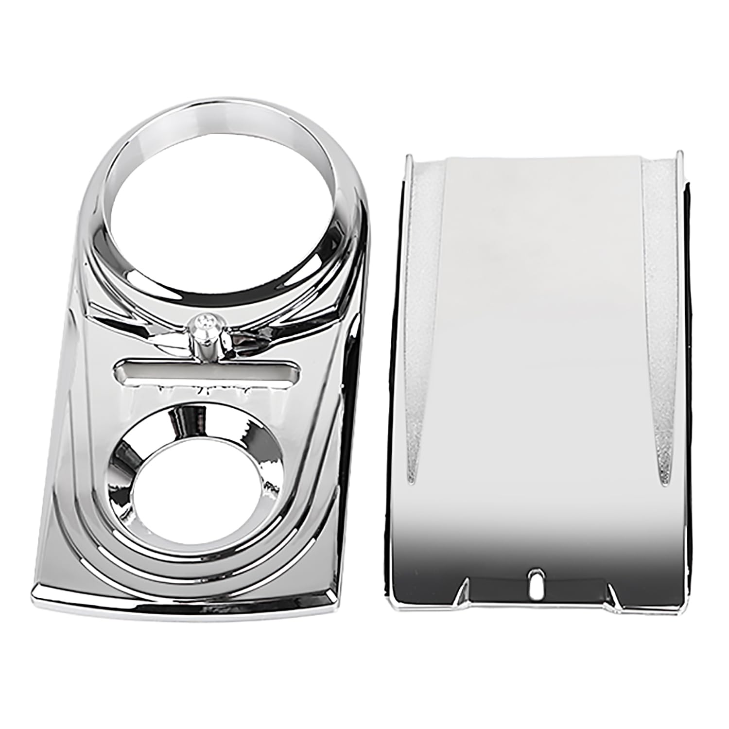 Photo 1 of XMMT Chrome Dash Panel Insert Cover Trim& Lower Dash Extension Panel For Harley Softail Deluxe Fat Boy 2000-2017 Heritage Classic Softail Springer 2000-2006
