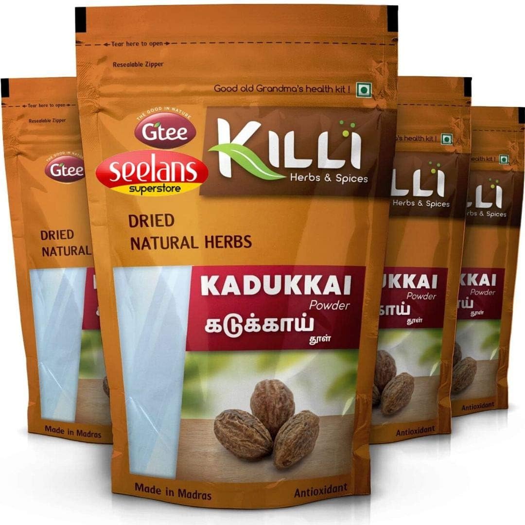 Seelans Superstore, Gtee Killi Myrobalan Powder - Kadukkai Powder - 100g (3)