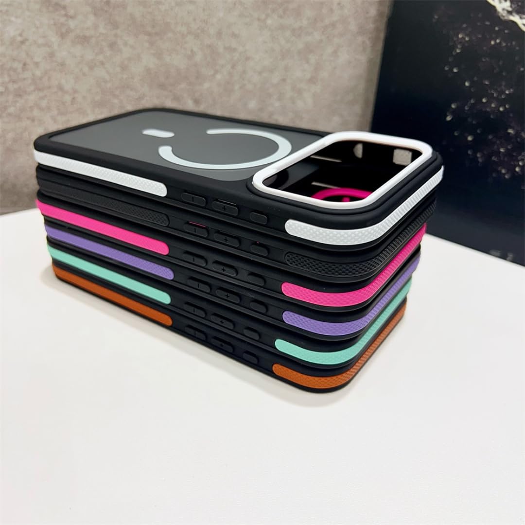 per iPhone 12 Custodia magnetica opaca satinata per telefono, cover rigida traslucida antiurto (per iPhone 12/viola)