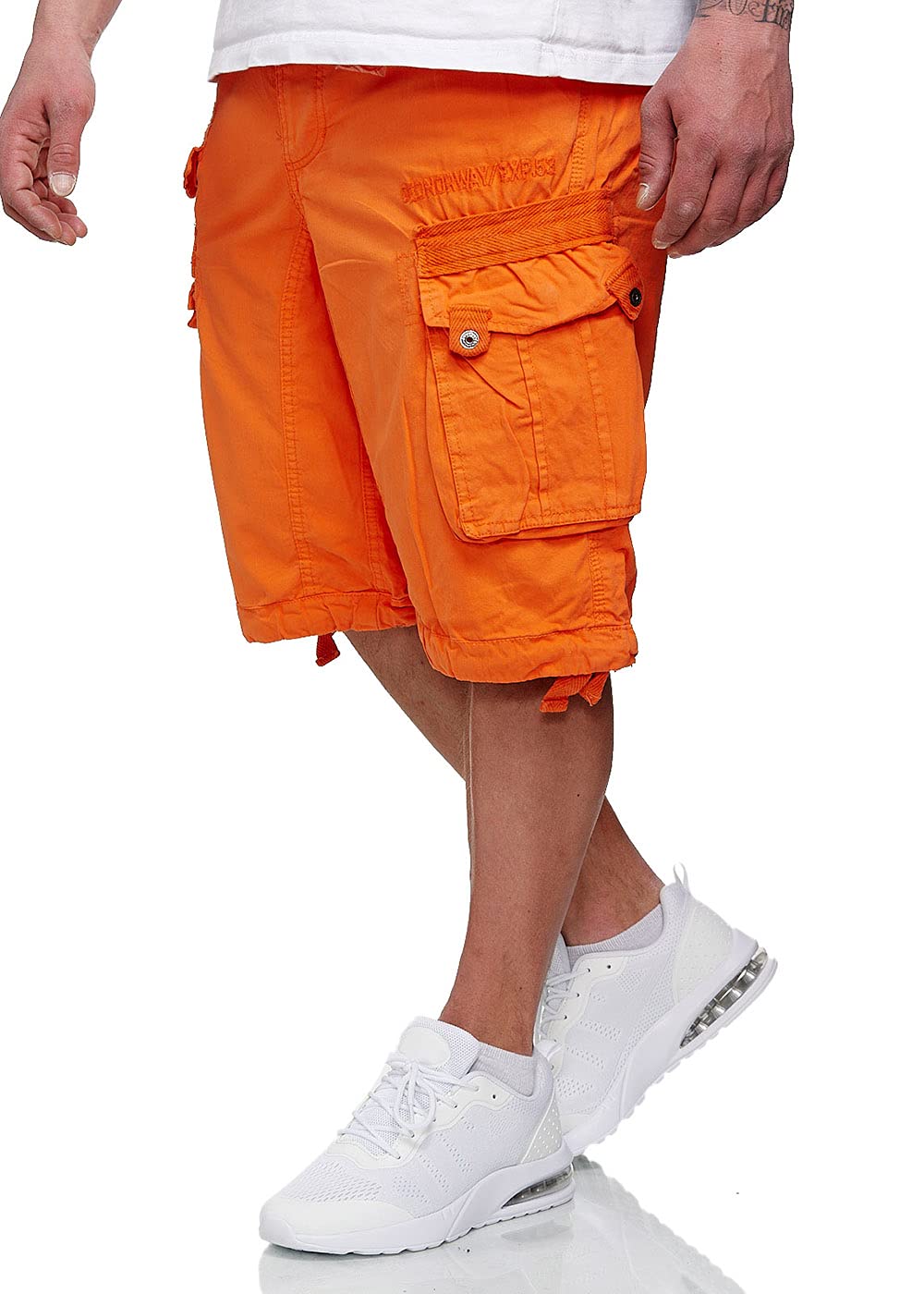 Geographical Norway Color Short pour Homme avec Ceinture