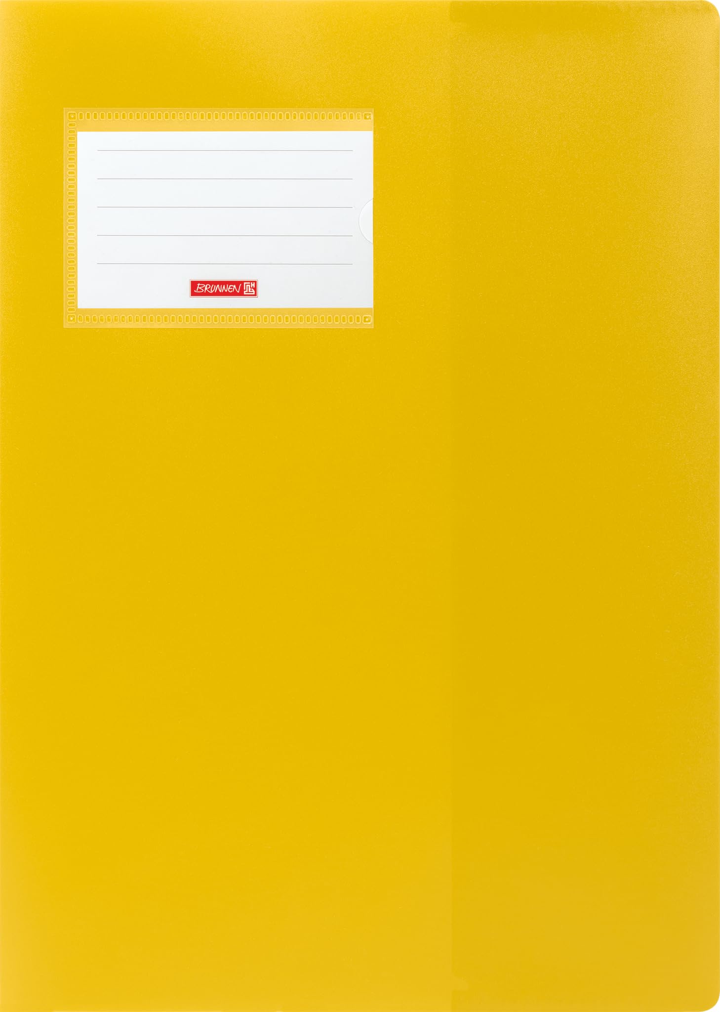 BRUNNEN Notebook Cover FACT!pp | 215 x 308 mm, A4, Yellow