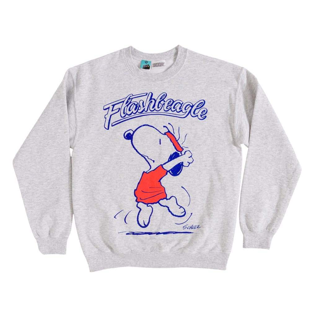 Peanuts Snoopy Its Flashbeagle Grey Marl Sweater