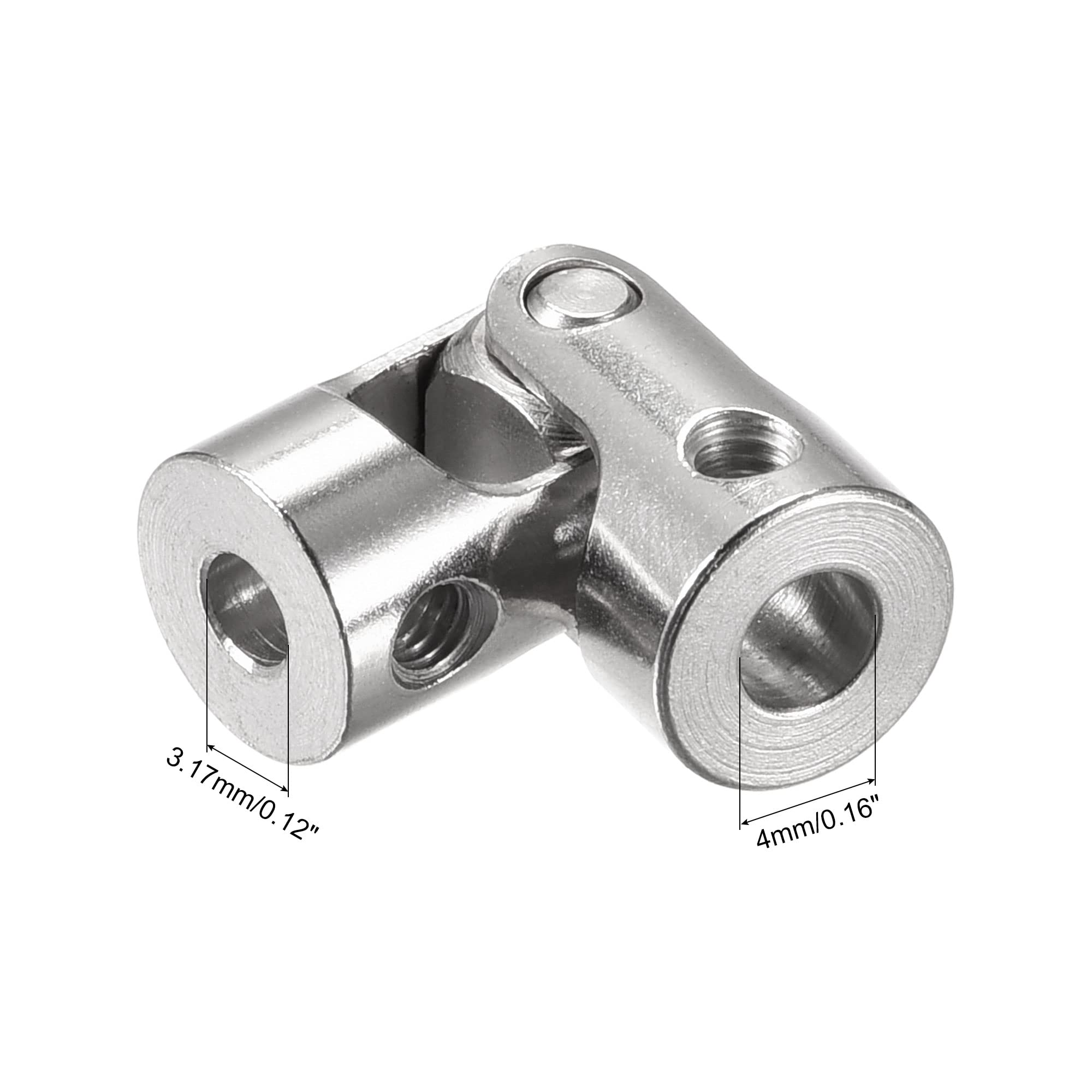 Kit 3 Joints Universels Sourcing Map Pour Arbres 3.17mm à 4mm - Accouplement Rotatif L23 X D9 Avec Vis Et Clé